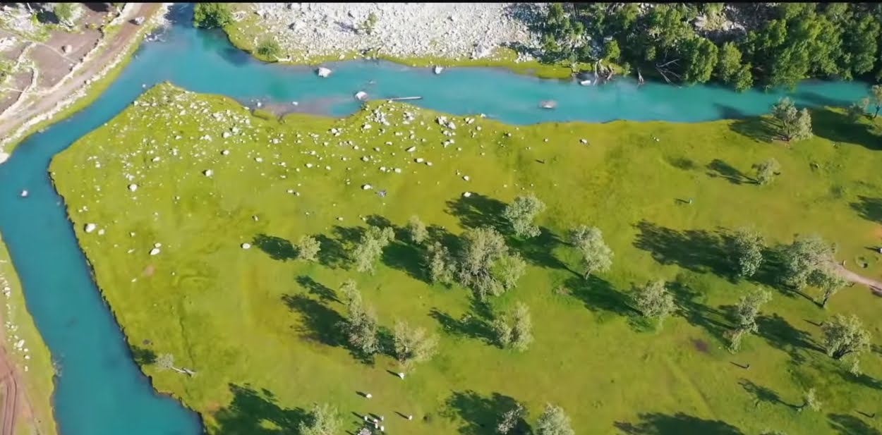 Shahi Bagh in Kalam Valley, Pakistan .