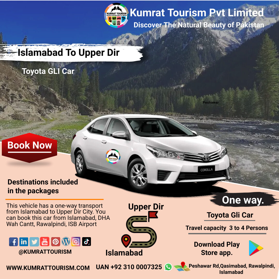 Islamabad to Upper Dir Rant Car