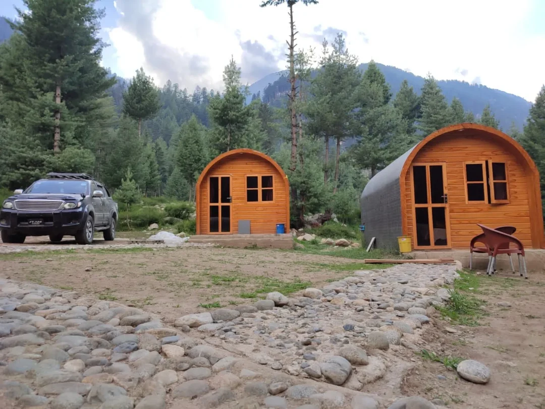 Family Pods on the banks of the Kumrat Valley Panchkura - Image 3