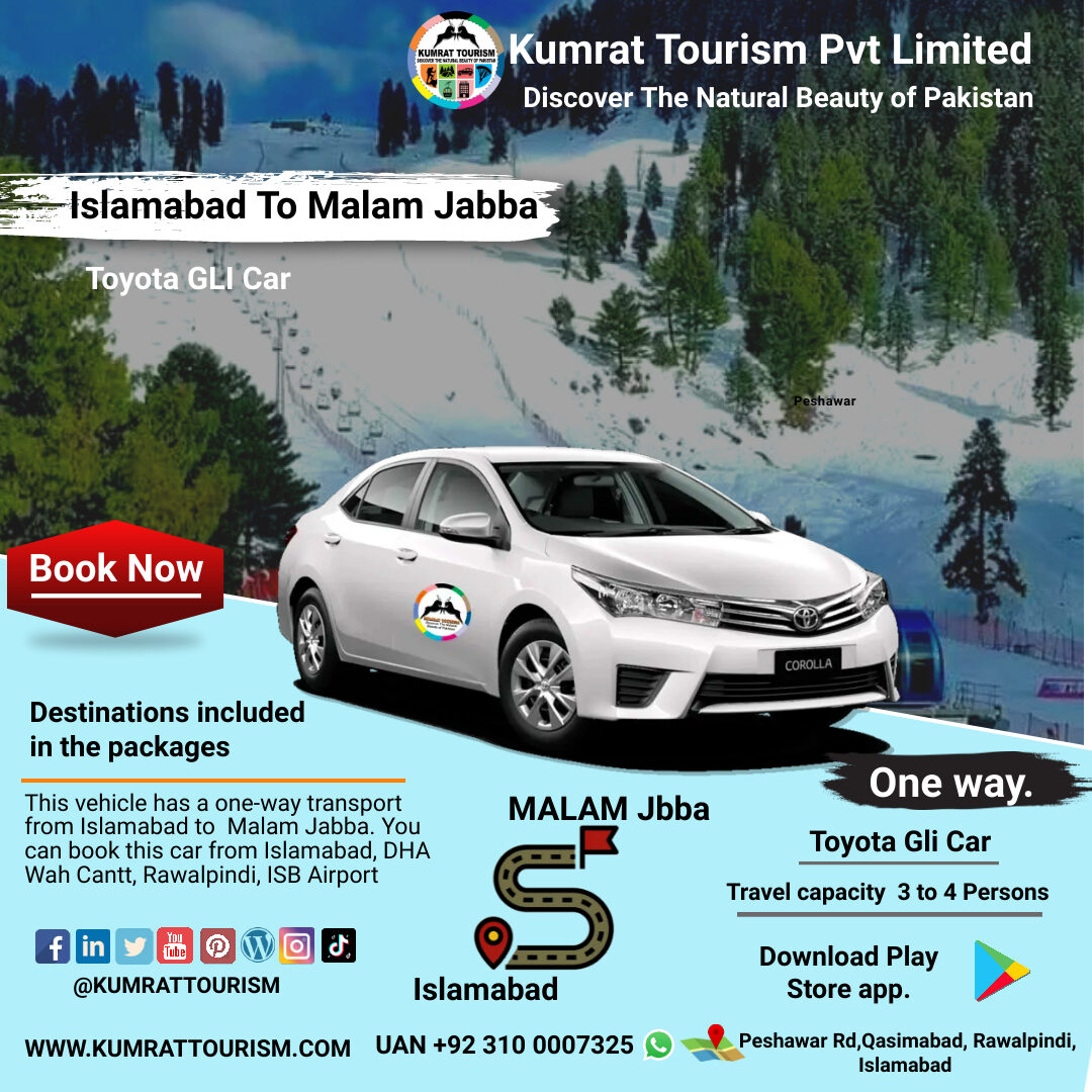 Islamabad To Malam Jabba Rent Car