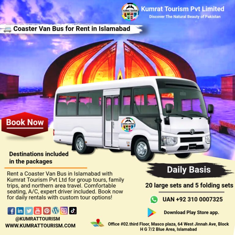 🚐 Coaster Van Bus for Rent in Islamabad – Daily Basis