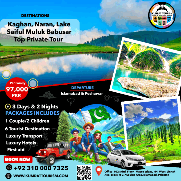 Naran Kaghan Babusar Top Family Tour Package 2 Nights 3 Days