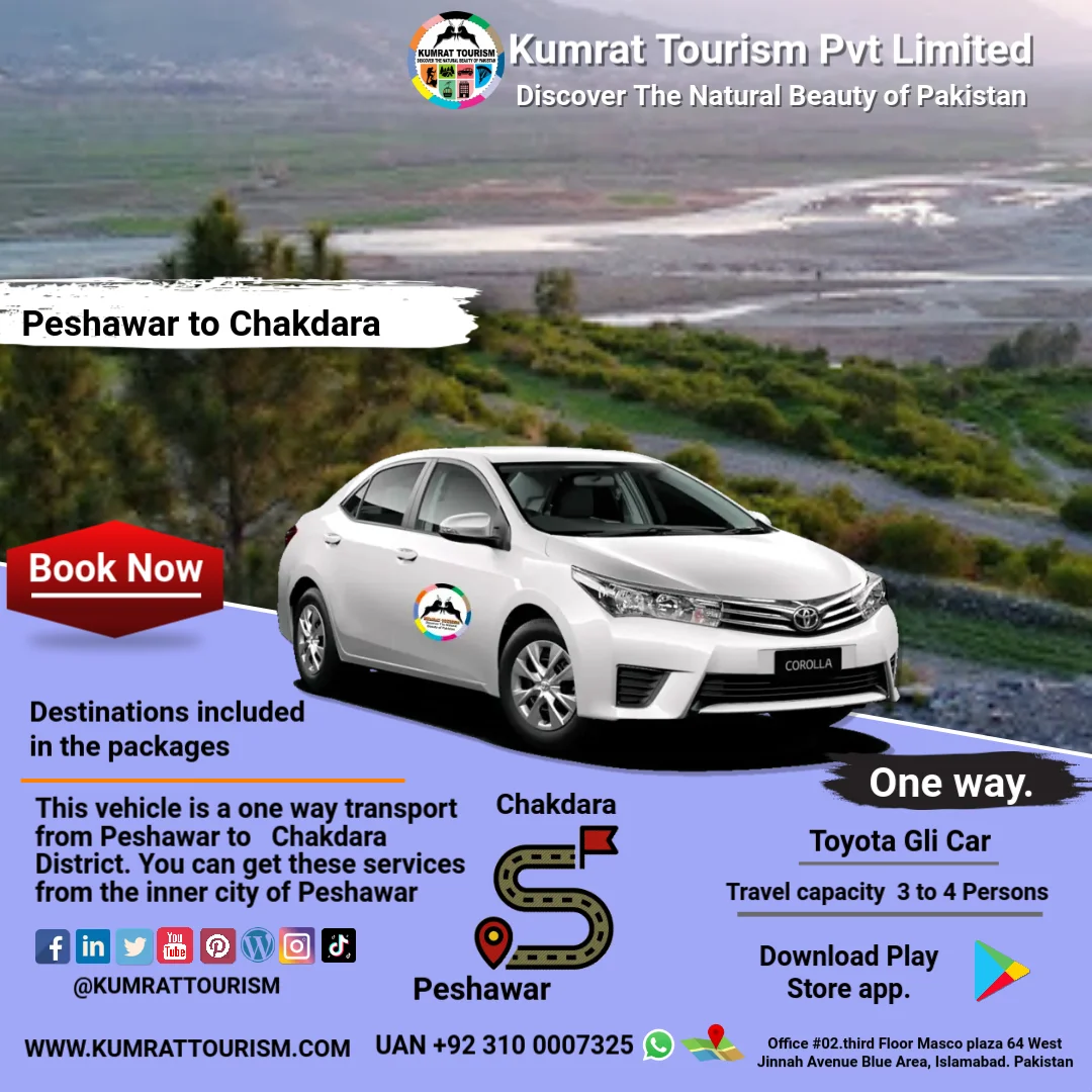 Peshawar to Chakdara Rent A Car One Way