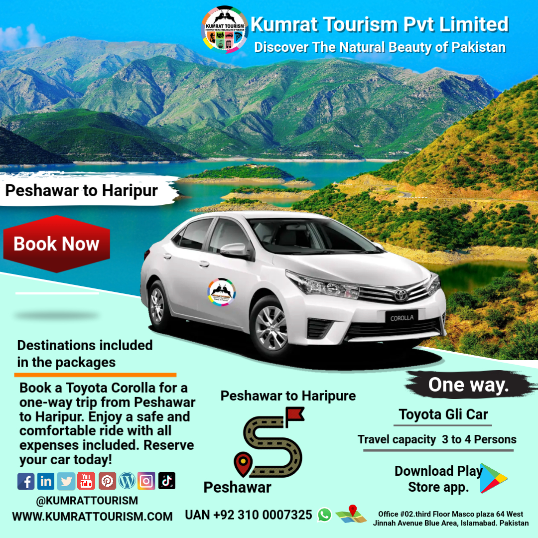 Peshawar to Haripur rent car