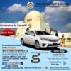Toyota Corolla Rent Car Islamabad to Karachi One Way Service
