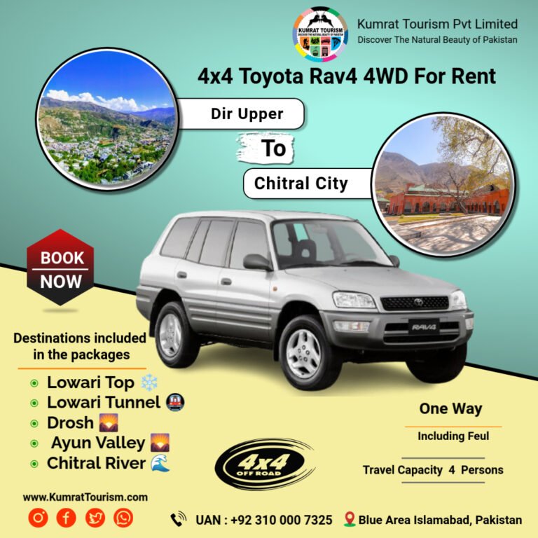 Dir Upper to Chitral City – Toyota RAV4 4x4 (One-Way Drop)