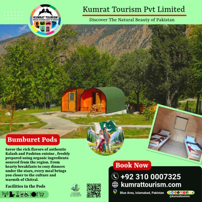 🌲 Bumburet Pods – Luxurious Stay in Chitral’s Scenic Bumburet Valley