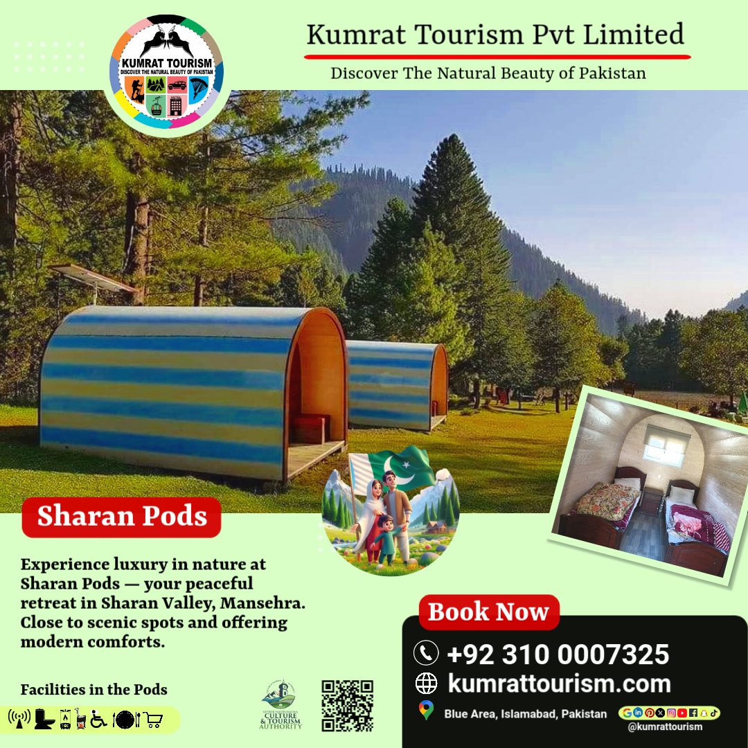 🌲✨ Sharan Pods – Luxurious Stay in Sharan Valley, Mansehra 🌄