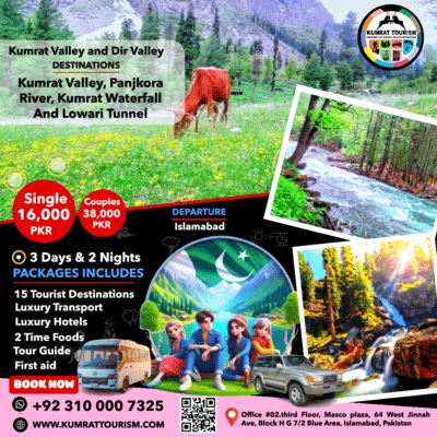 Islamabad To Kumrat Valley 3 Days 2 Nights Group Tour Packages