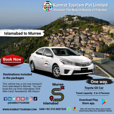 Islamabad To Murree Rent A Car