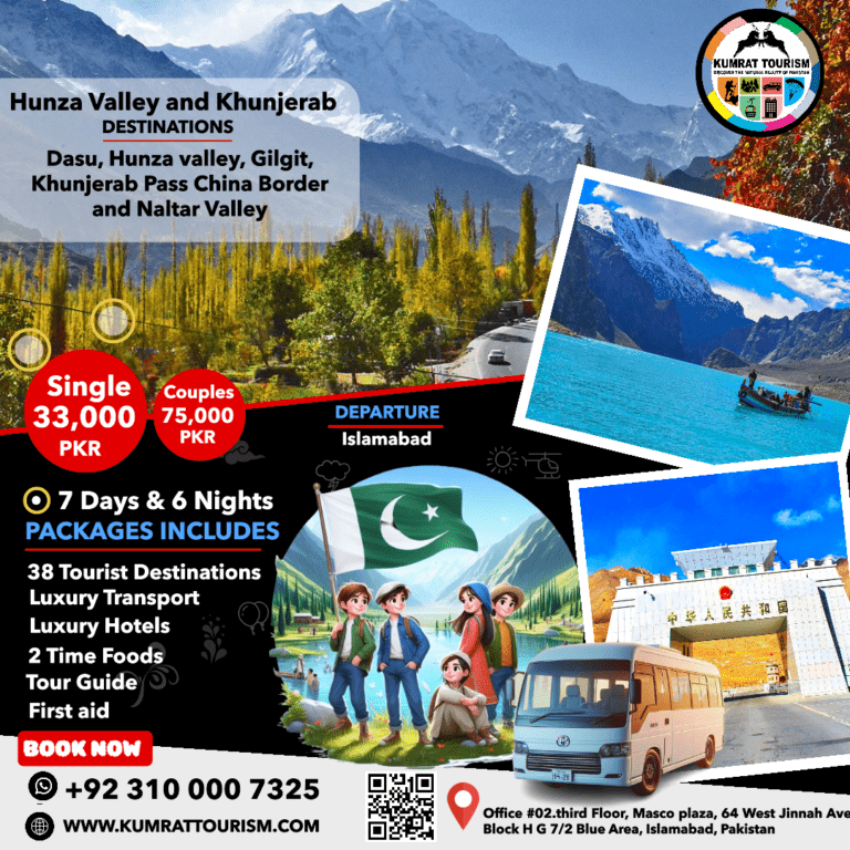 Islamabad to Hunza Valley, Naltar Valley and Khunjerab National Park 7 Days Tours Package