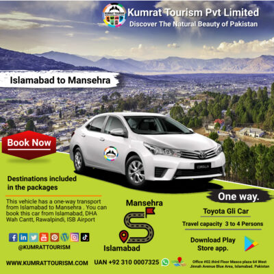 Islamabad to Mansehra Rent Car